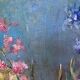 Oil on canvas by the lagnoux bouquet of still life flowers 1960