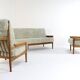 Set van designer bank + 2 fauteuils 'Sliedrecht' - opnieuw bekleed