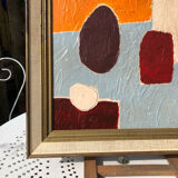 Abstract painting on canvas