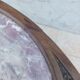 Table guéridon Art Nouveau en acajou et dessus en marbre