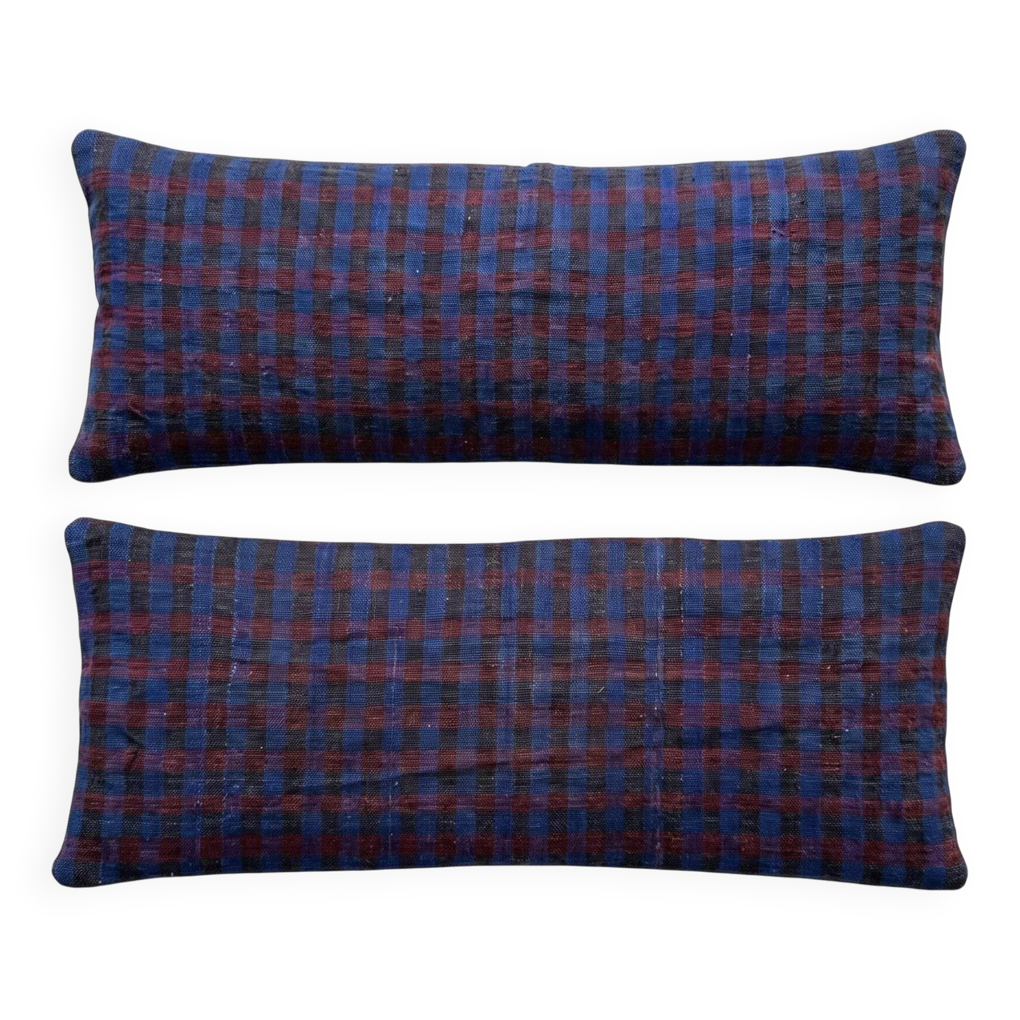 Set of 2 vintage kilim cushion covers 41x119 cm