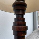 Art Deco wooden lamp