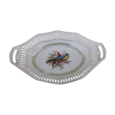 Former open-ended porcelain basket Bavaria Schumann bird motif