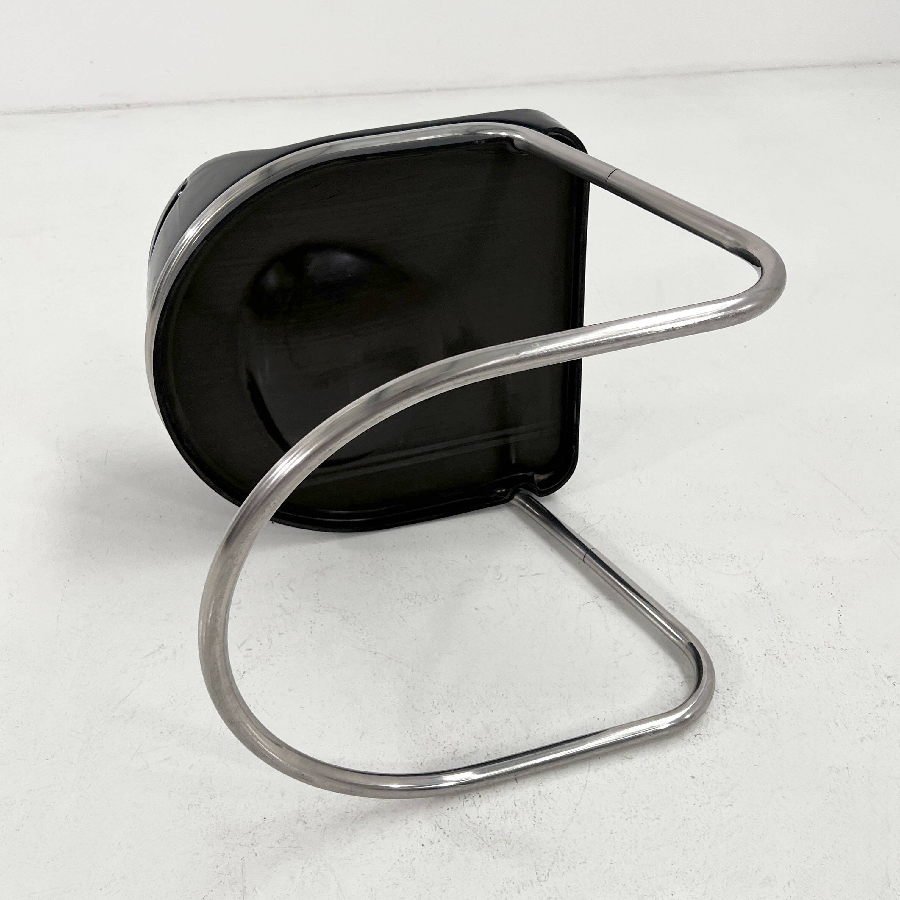 Orix Black Chair by Vittorio Parigi and Nani Prina for Molteni, 1970