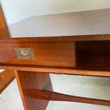 Gautier desk 2 drawers 2 wooden niches 1970