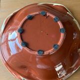 Glazed ceramic plate signed