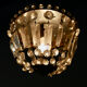Mongolian ceiling light with stamps