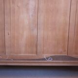 1930s three-door light oak wardrobe