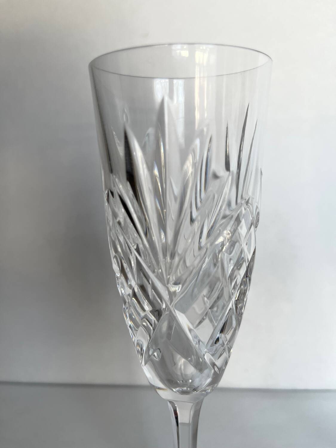 6 Saint Louis crystal champagne flutes