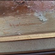 Oil on canvas "Roses" – HELMAN – Vintage Impasto with knife