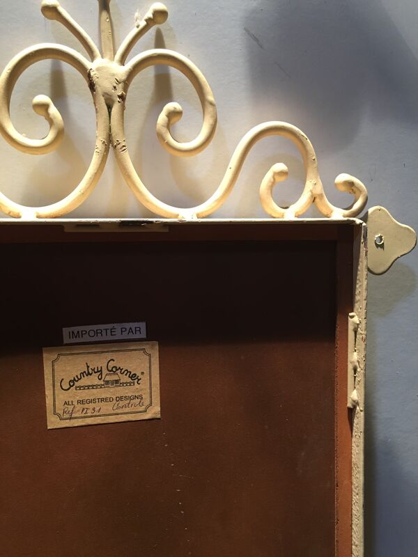 Miroir fer forgé ''Country corner'' 81x42cm