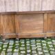 Art Deco bed leg in solid oak, 1960, 136cm
