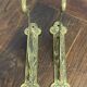 Antique wall hooks, dragon shape, in brass