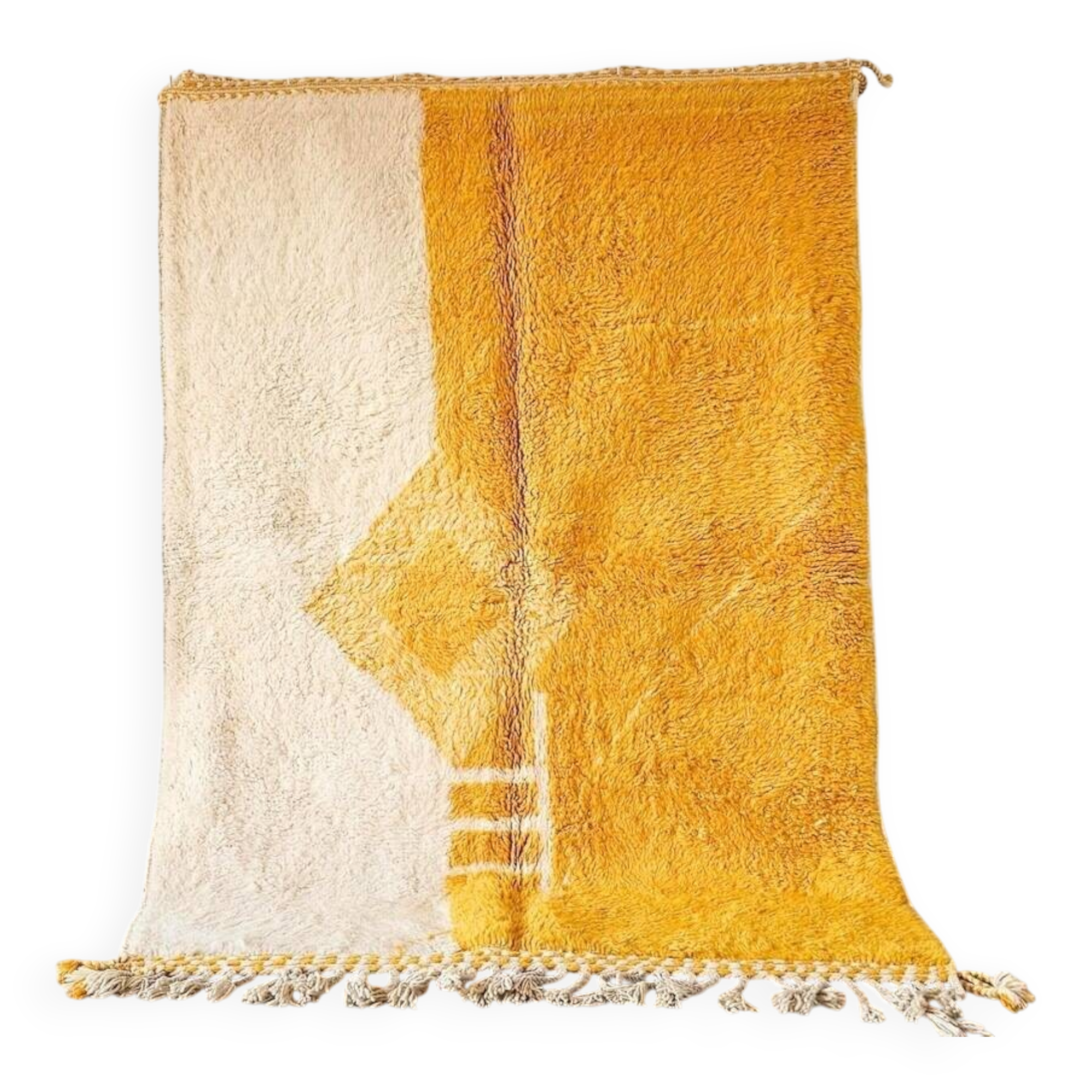 Beni Ourain rug, handmade wool rug 150/250cm