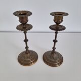 Vintage brass candle holders