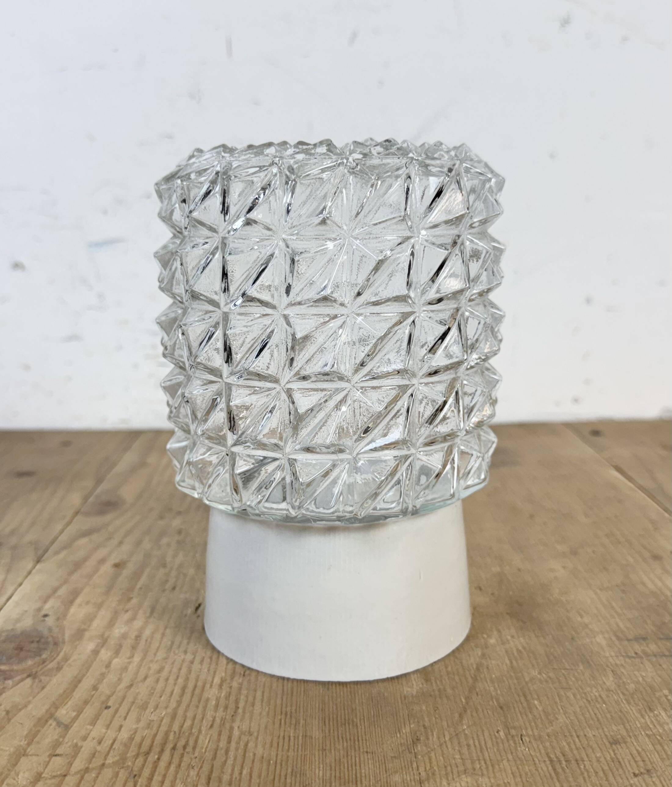 Vintage White Porcelain Ceiling Light, 1970s