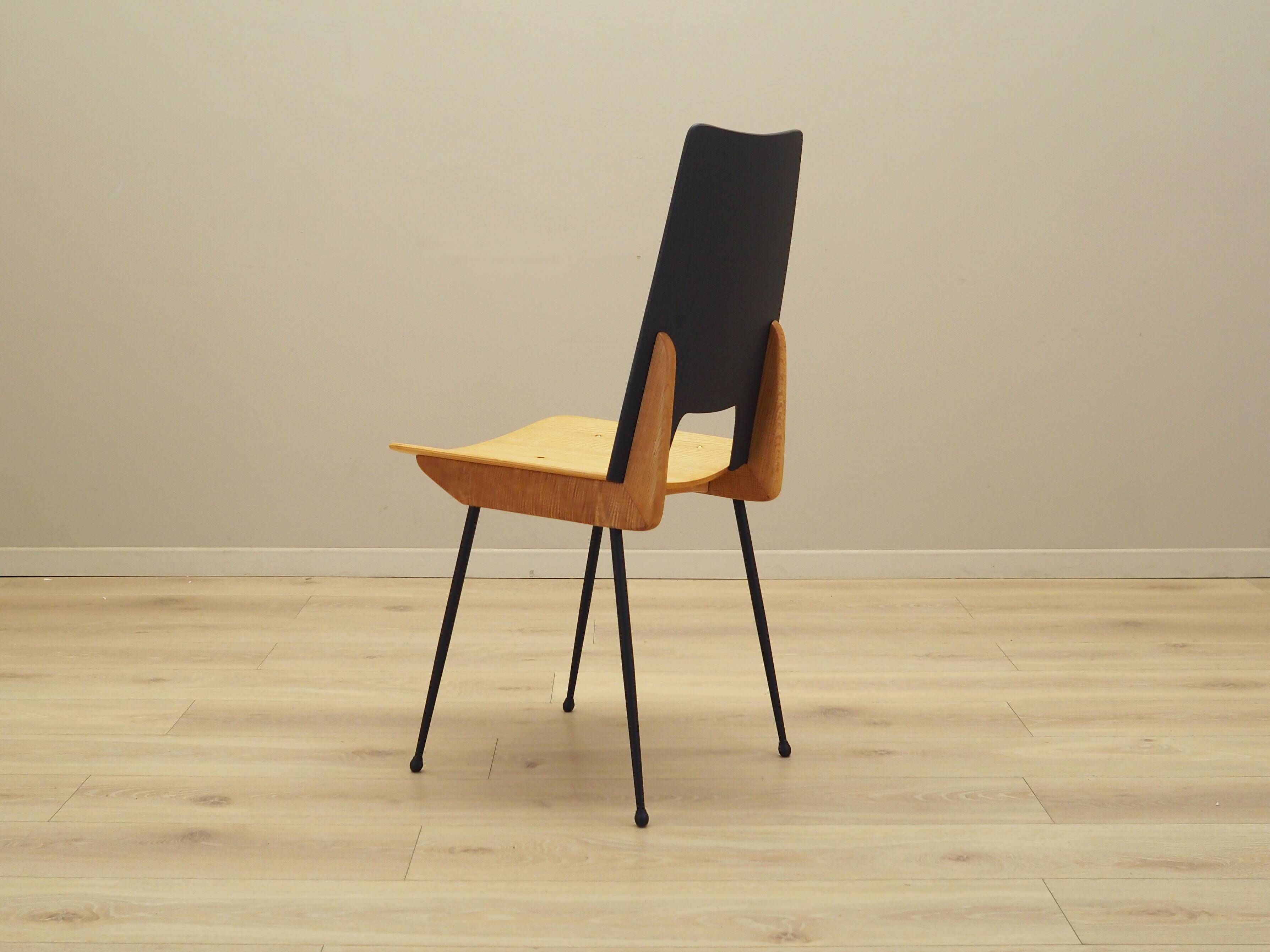 Set of six chairs, Italian design, 1950s, designer: Carlo Ratti, manufactur