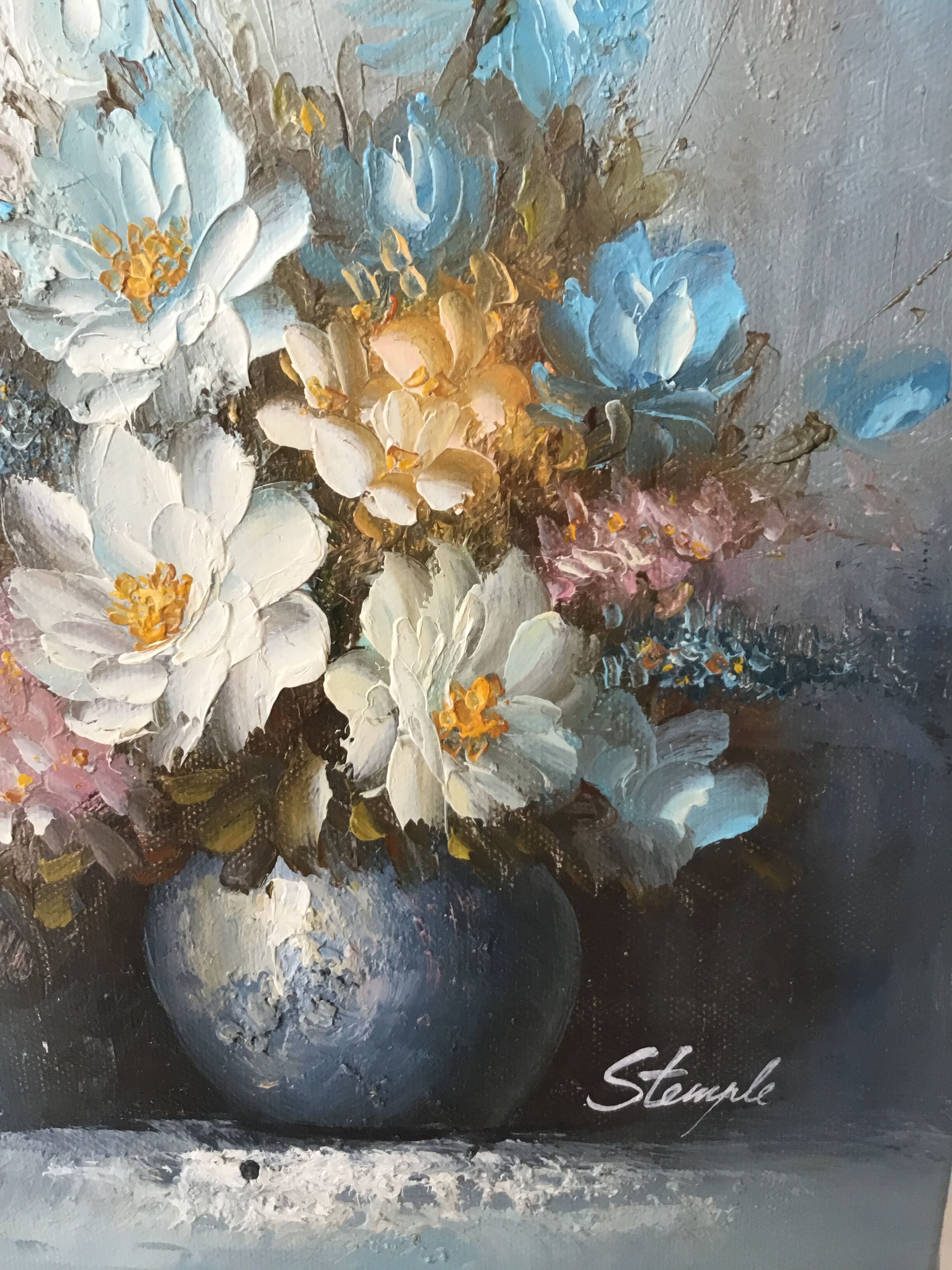 Oil on canvas “Bouquet of flowers”