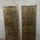 Central Africa around 1900 2 very large doors entirely carved iguanas,