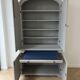 Antique storage furniture repainted grey