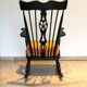 English rocking chair, Windsor style, 19th.