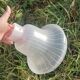 White striped glass pendant lampshade