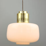 Mid-century Opaline Pendant Lamp
