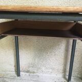 Old child school desk