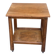 Vintage bar side table with wheels, Art Deco walnut, 1960.
