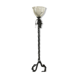 Brutalist chain floor lamp from the 70s
