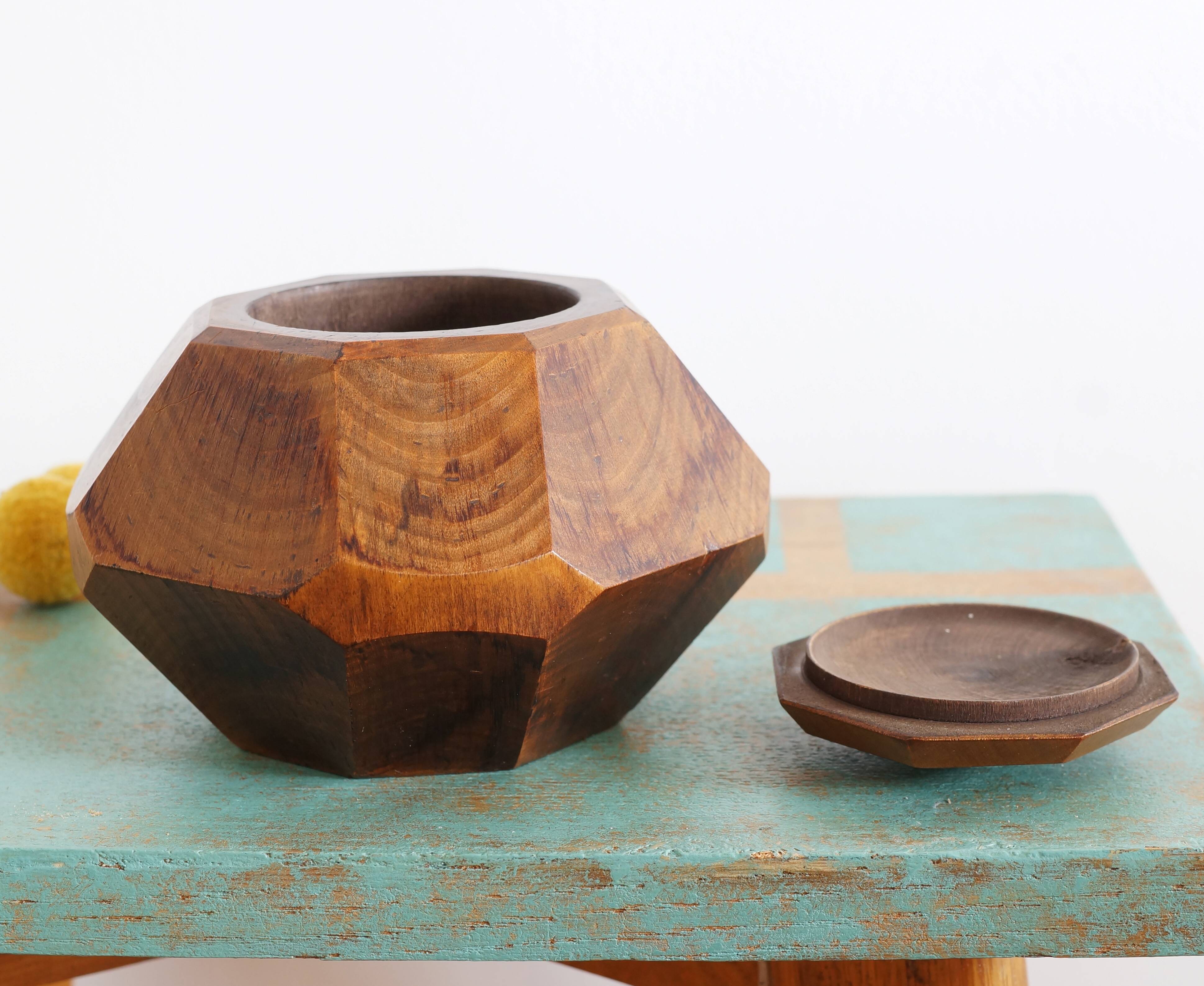 Octagonal art deco wooden box