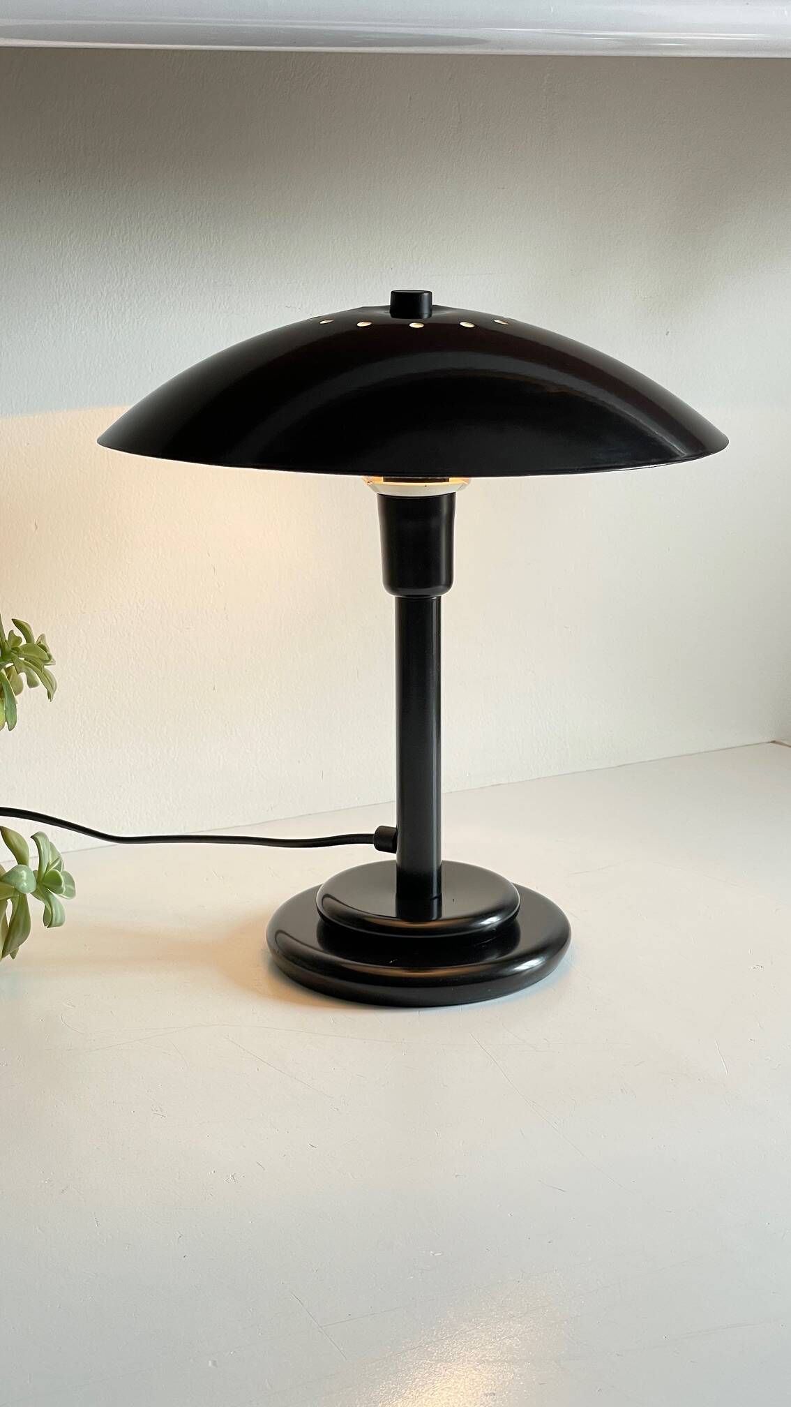 Vintage steel desk lamp by Aluminor