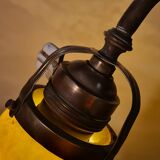 Lamp 1900 adjustable brass tulip paste glass