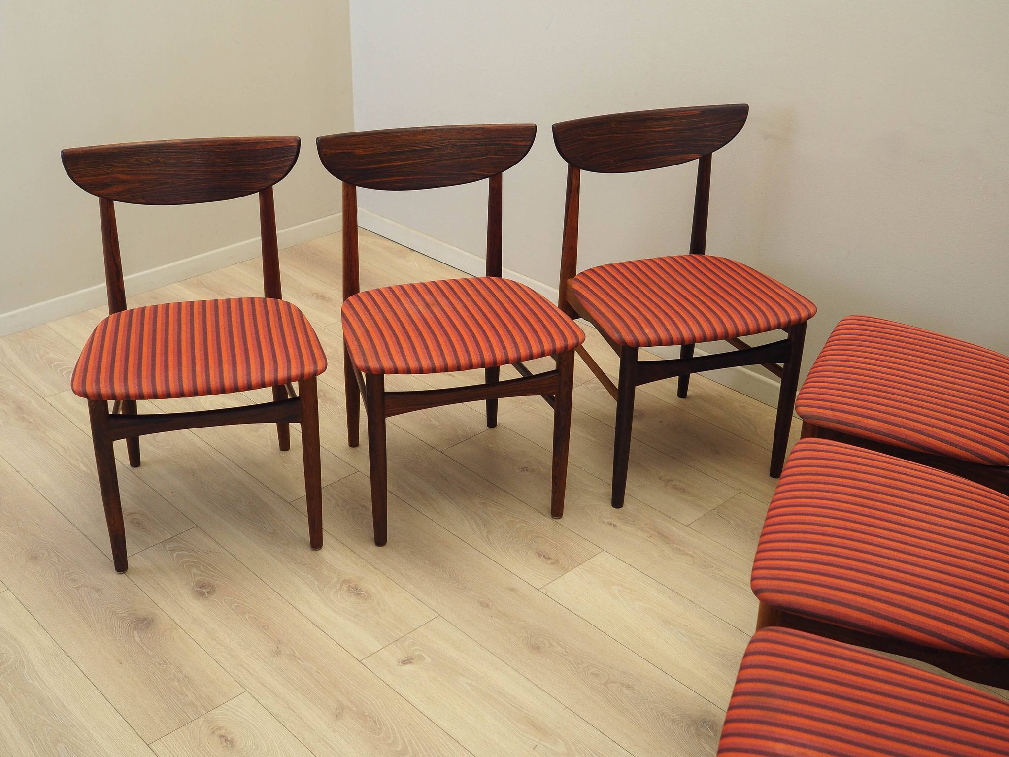 Set of six rosewood chairs, Danish design, 1970s,  Skovby Møbelfabrik