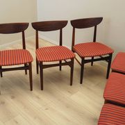 Set of six rosewood chairs, Danish design, 1970s,  Skovby Møbelfabrik
