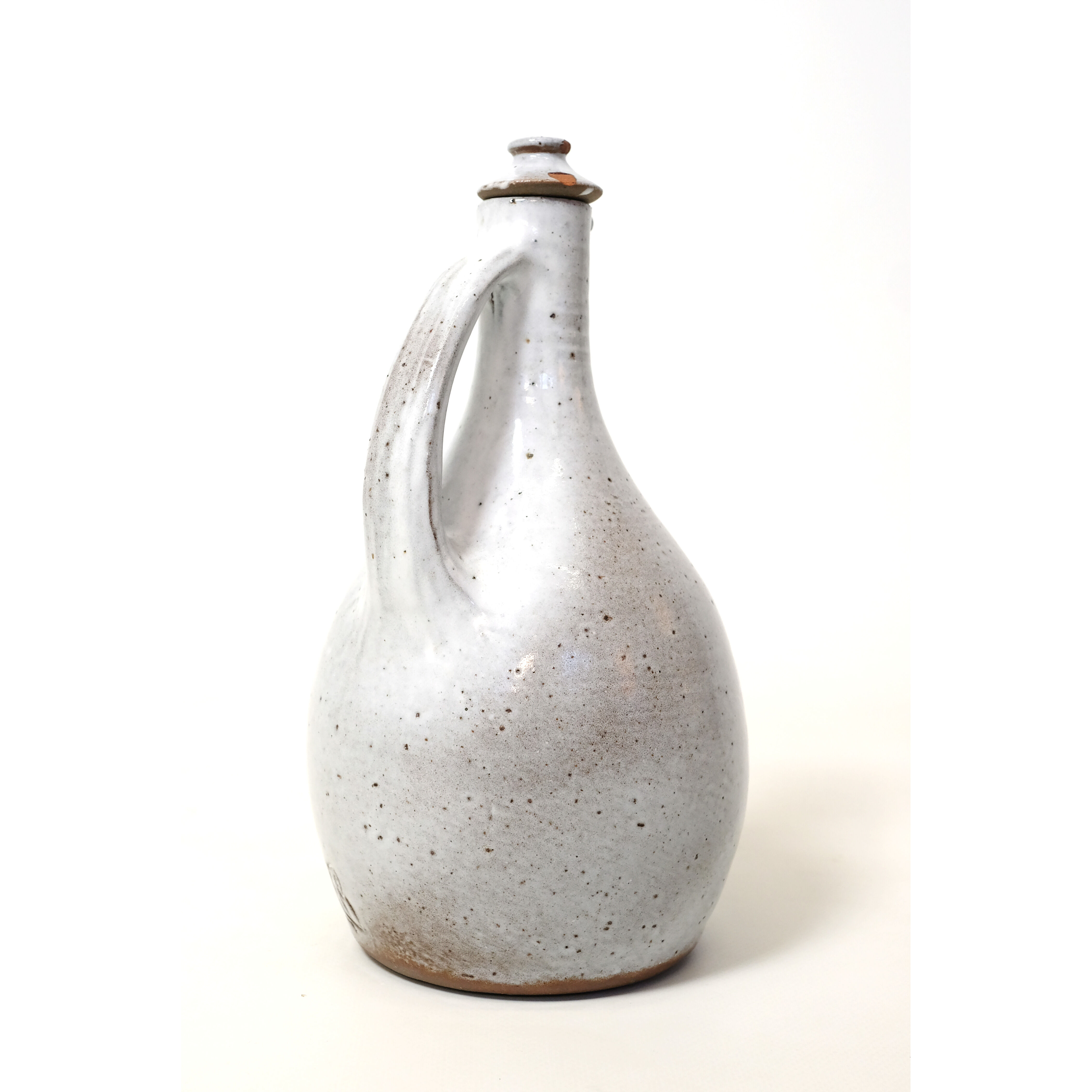 Jeanne and Norbert Pierlot, pitcher and cork in enamelled stoneware, 26cm.