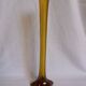 Murano style amber glass soliflore vase