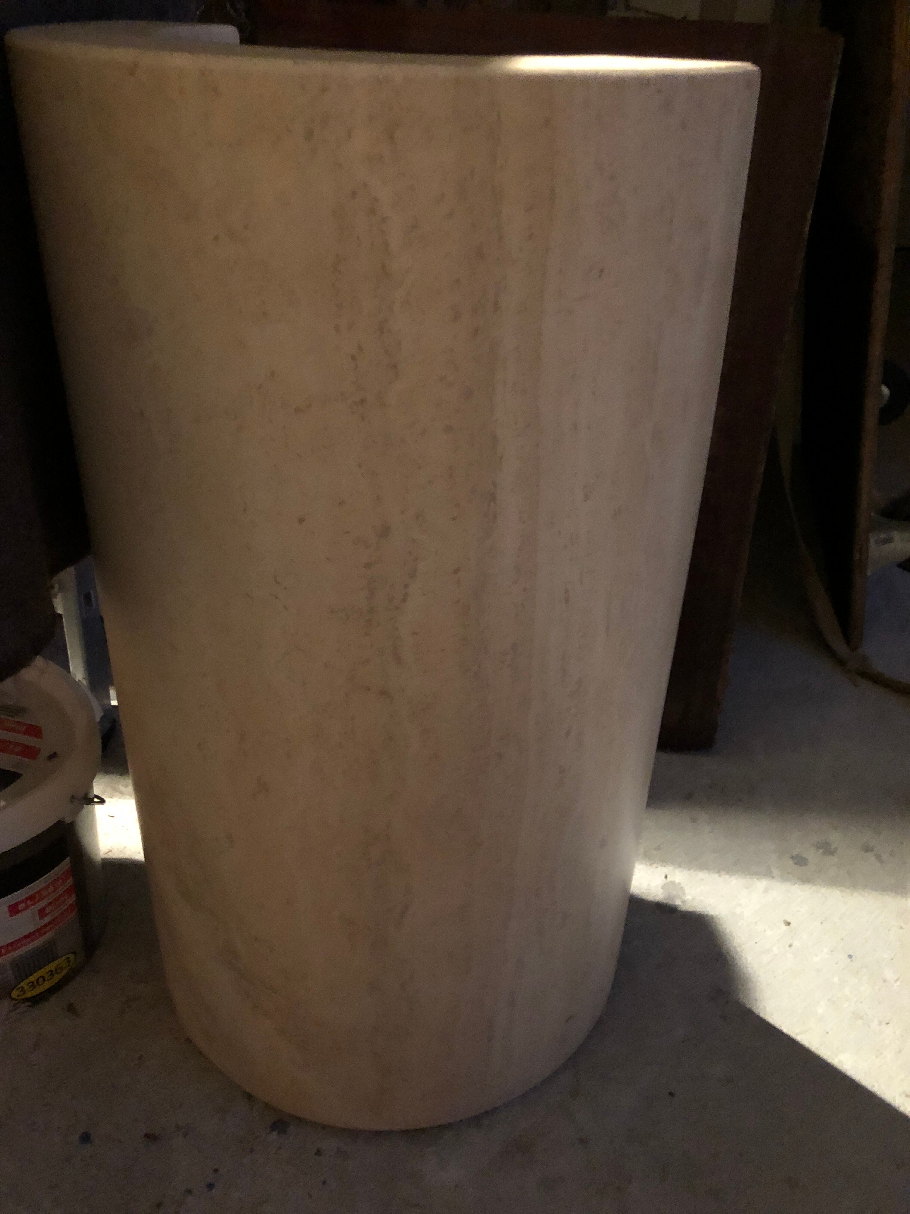 Travertine table