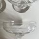 Set of 10 glasses of champagne 1870 in crystal ringing with flat ribs