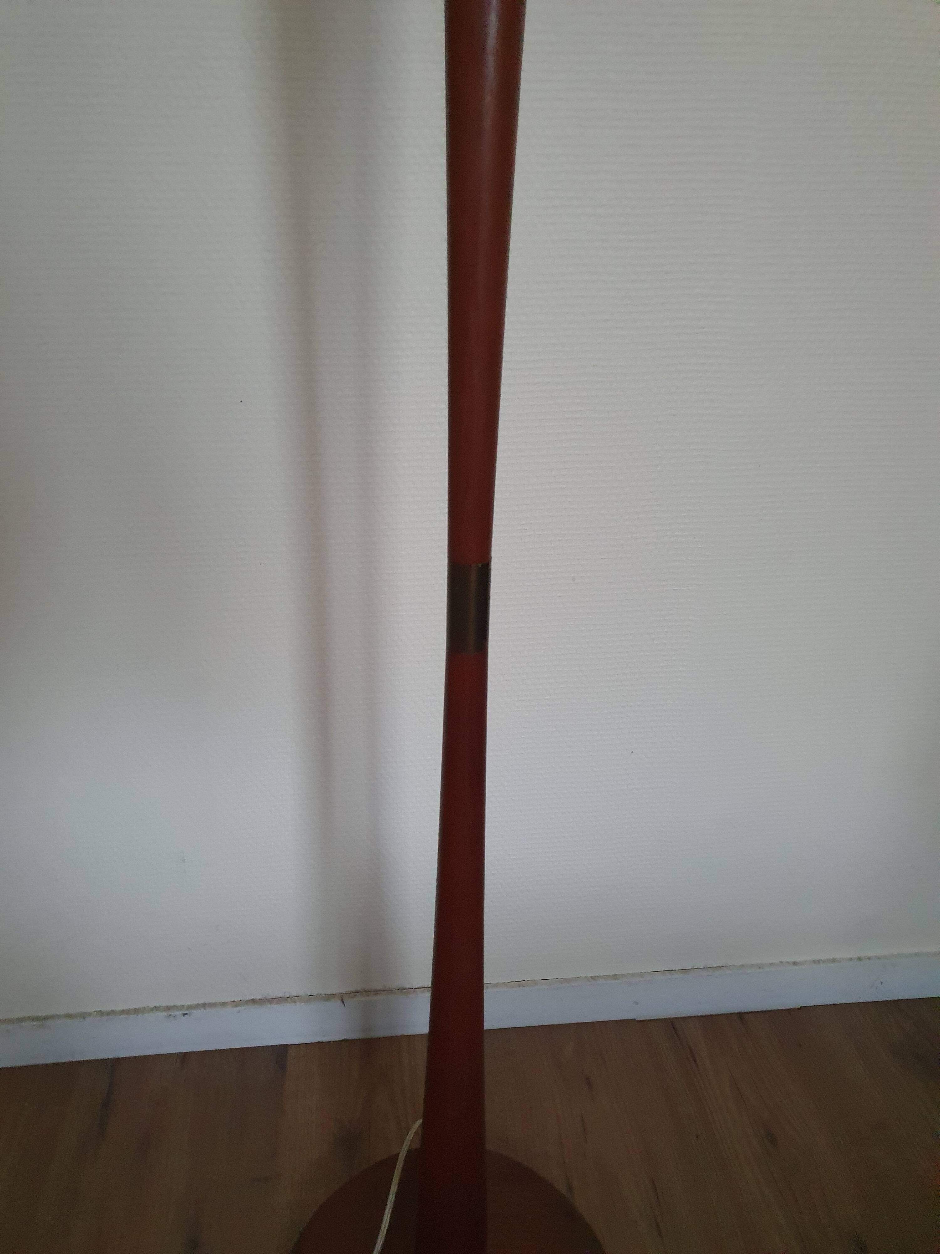 Scandinavian Diabolo teak floor lamp