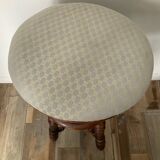 Vintage turned wood piano stool