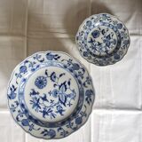12 old dessert plates