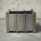 Romeo Rega for Zevi, attributed to – Chrome and brass planter, It