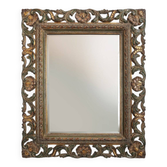 20th Century Baroque‑Style Mirror in Resin, Belgium