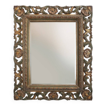 20th Century Baroque‑Style Mirror in Resin, Belgium