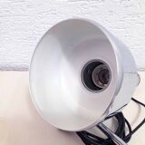 Chromed metal desk lamp