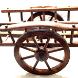 Attelage en bois chevaux jouet