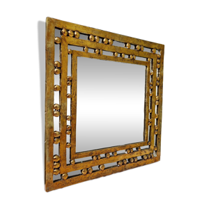 Miroir brutaliste en - 1970 bronze