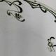 Plate on pedestal Iris Creil Montereau Terre de Fer from the 1900s