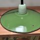 Vintage enamelled sheet metal wall light